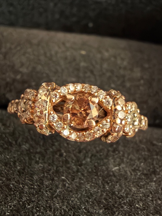 Le Vian Jewelry - Le Vian 14K Rose Gold Chocolate Natural Diamond G/VS Ring Sz7